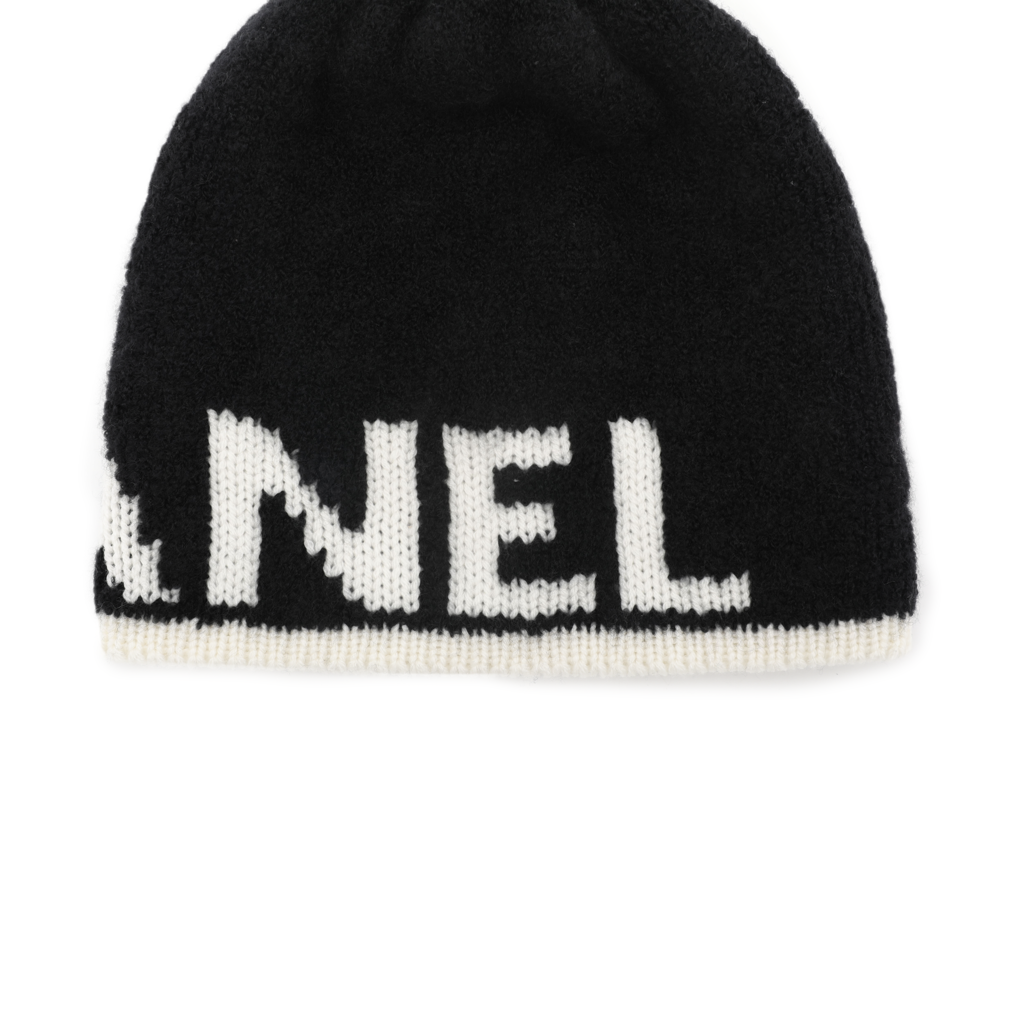 Purchase CHANEL Beanie Logo Klasik Rajut Wol Blend Unisex AA7767-B06531-NE805