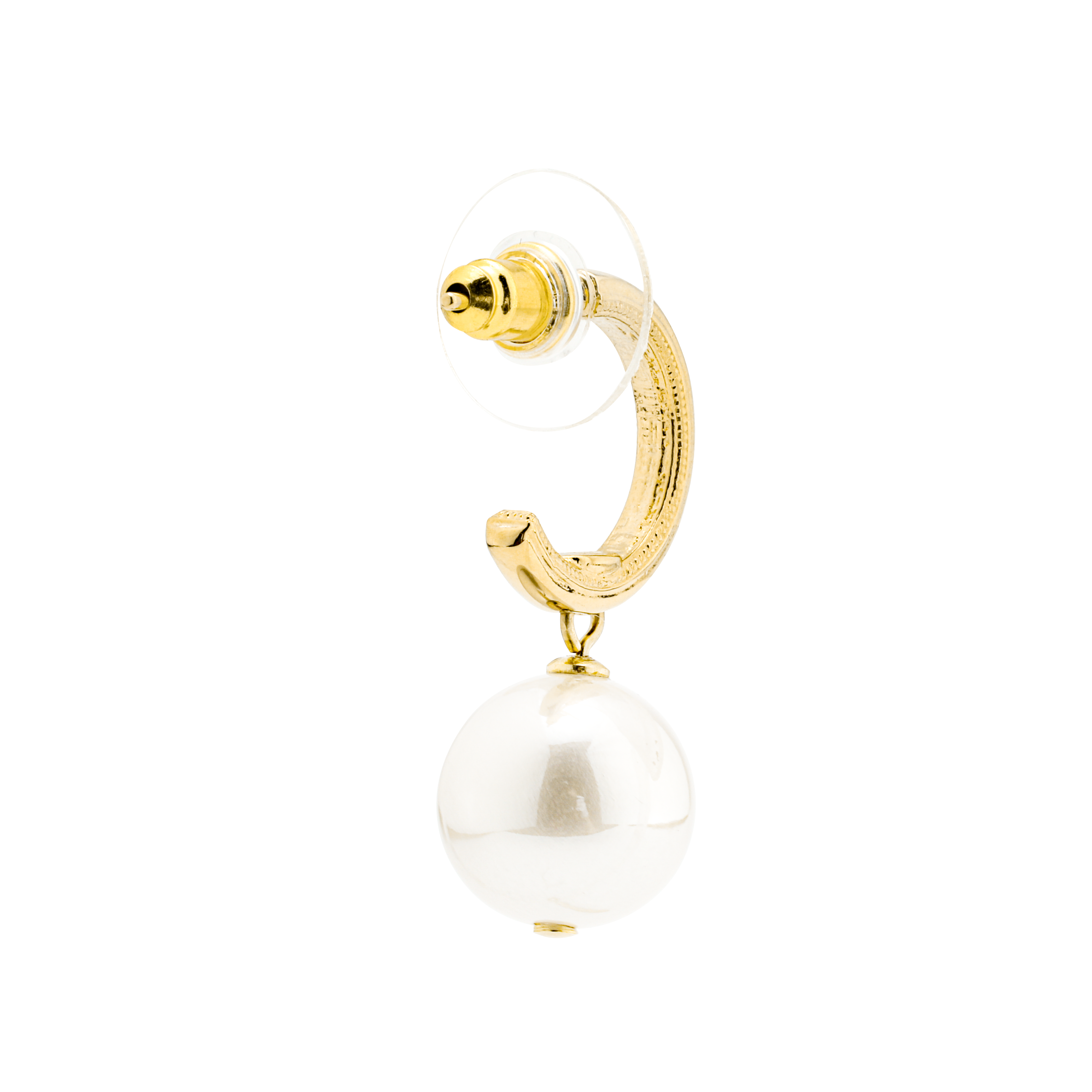 CHANEL Classic Logo Pearl Drop Earrings Gold Pearl White. AB8451-B08257-NI488 圖 4