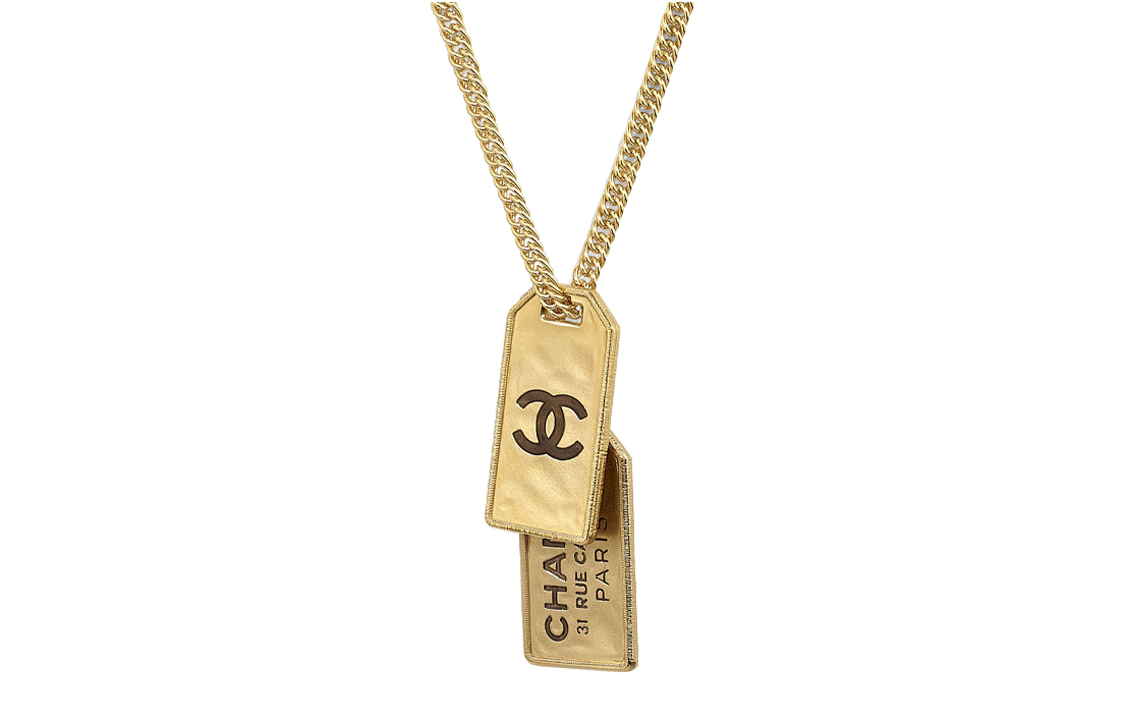 CHANEL Classic Logo Pendant Necklace Gold. AB3098-B01996-N5534 圖 2