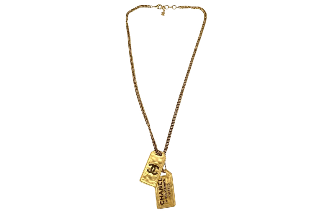 CHANEL Classic Logo Pendant Necklace Gold. AB3098-B01996-N5534 圖 3