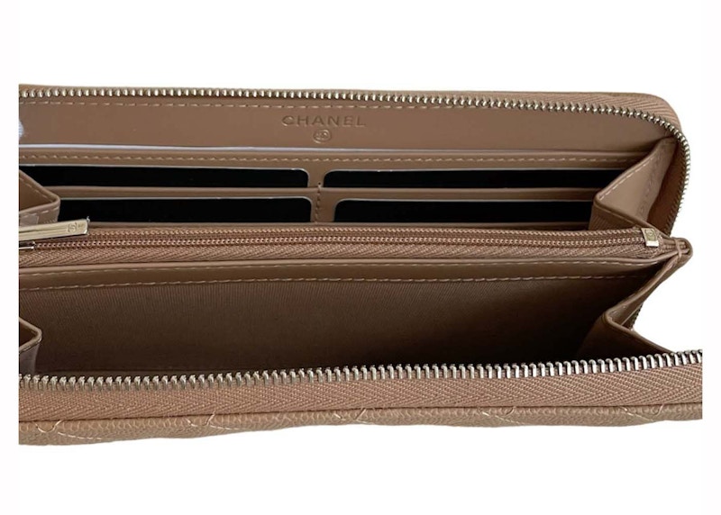 Lookbook シャネル クラシック ロング ジップウォレット ベージュ (AP0242)