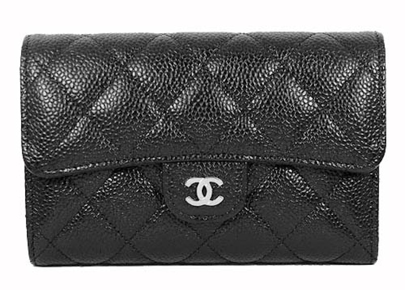 Chanel Classic Medium Flap Wallet Black (AP0232)