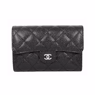 Chanel Classic Medium Flap Wallet Black (AP0232)