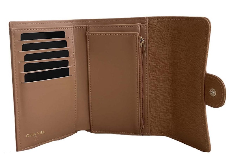 Lookbook 香奈儿经典中号翻盖钱包焦糖色 (AP0232)