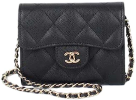 Chanel Classic Mini Chain Wallet Black (AP0238-Y33352-C3906) Chanel Classic Mini Chain Wallet Black (AP0238-Y33352-C3906)