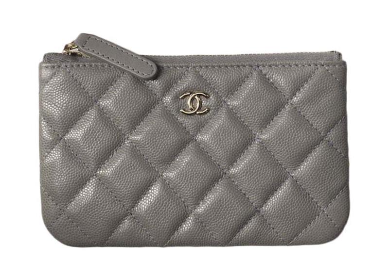 Chanel Classic Pouch Mini A82365 Gray