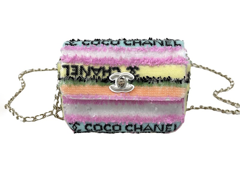 Chanel Classic Sequins Mini Flap Bag Multicolor