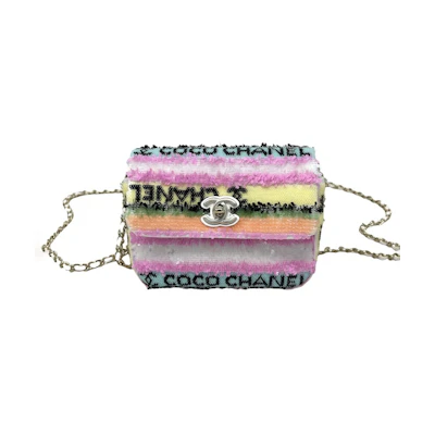 Chanel Classic Sequins Mini Flap Bag Multicolor
