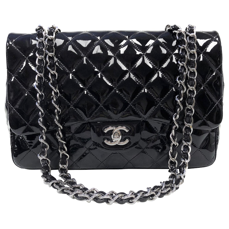 Chanel Classic single flap Quilted Jumbo Black