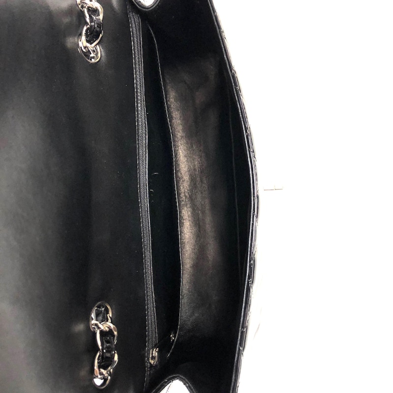 Lookbook 香奈儿经典单盖菱格纹大号黑色包包