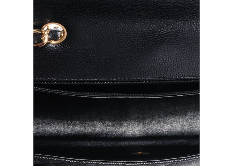 Lookbook Chanel Klasik Flap Tunggal Quilted Jumbo Caviar Hitam