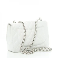 Order Chanel Classic Single Flap Quilted Jumbo White