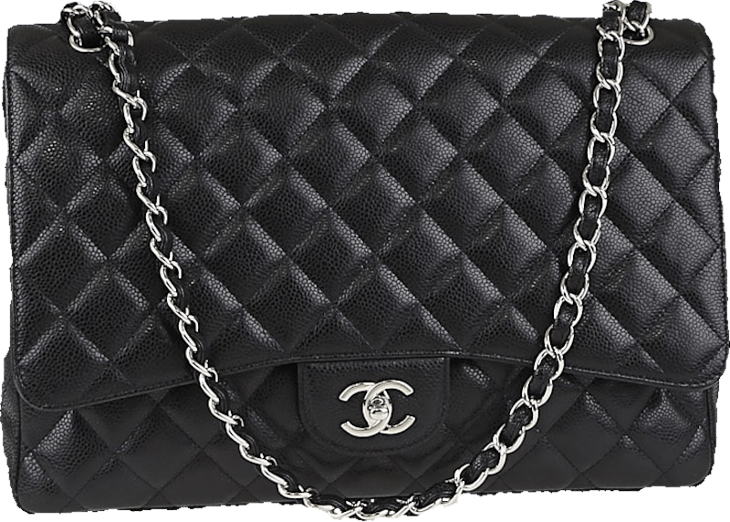 Chanel Classic Single Flap Quilted Maxi Black