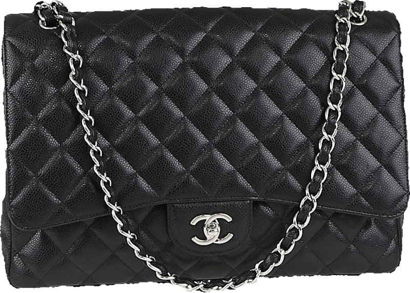 chanel-classic-single-flap-quilted-maxi-black