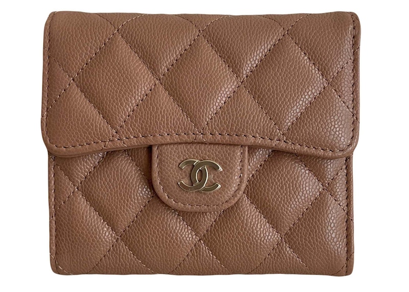 Chanel Classic Small Flap Wallet Beige (AP0231)