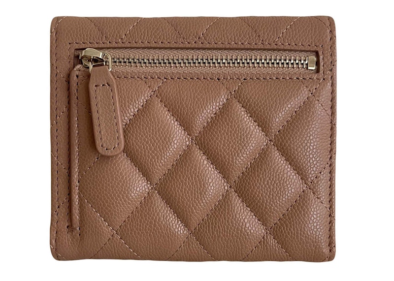 Order 香奈儿经典款小号翻盖钱包米色 (AP0231)