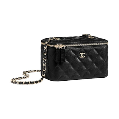 Chanel Classic Vanity 22C Bag with Chain Black