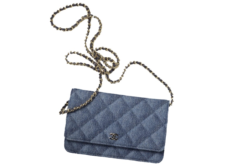 Chanel Classic Wallet On Chain AP0250 Dark Blue