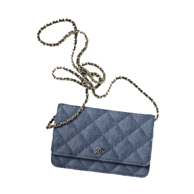 Chanel Classic Wallet On Chain AP0250 Dark Blue