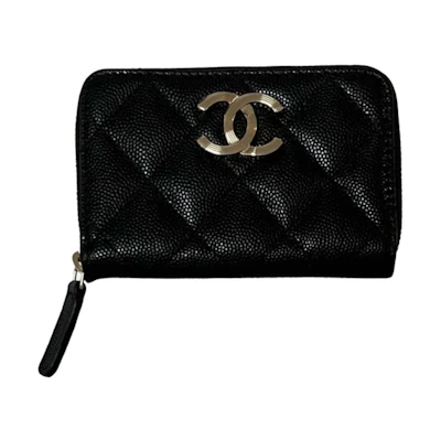 Chanel Classic Zipped Coin Purse AP3131 Black
