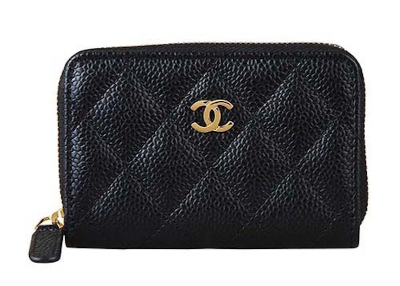 Chanel Classic Zipped Coin Purse Black (AP0216)