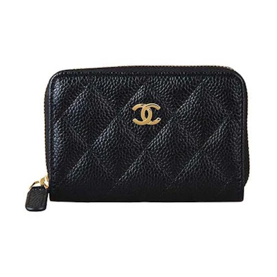 Chanel Classic Zipped Coin Purse Black (AP0216)