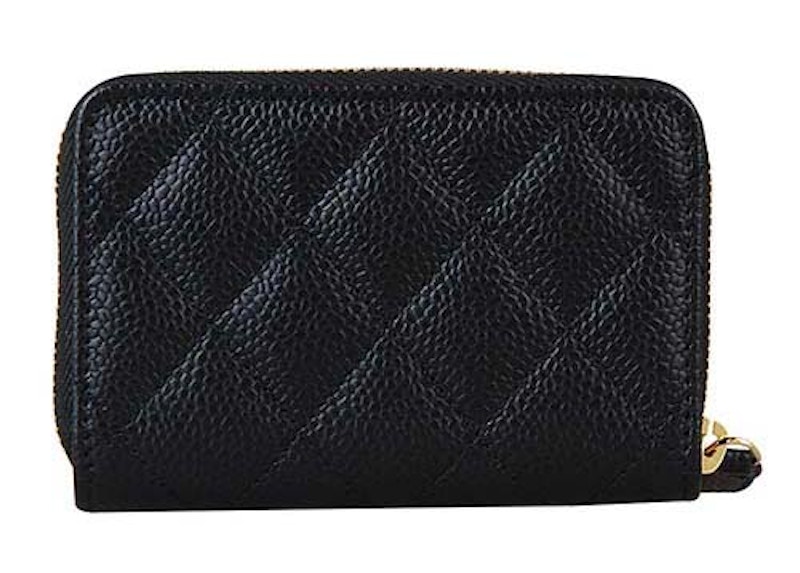 Order 香奈儿经典款拉链零钱包黑色 (AP0216)