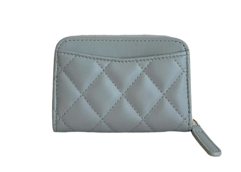 Order シャネル クラシック ジップ コインパース ライトグレー (AP0216)