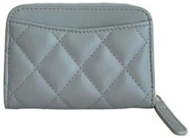 Order Chanel Classic Dompet Koin Zipper Abu Muda (AP0216)