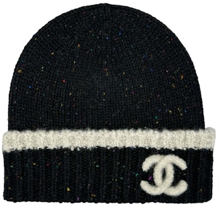 香奈兒 Cloche 黑色多色CC標誌毛線帽 AA8630 黑色/米白色 Buy 香奈兒 Cloche 黑色多色CC標誌毛線帽 AA8630 黑色/米白色