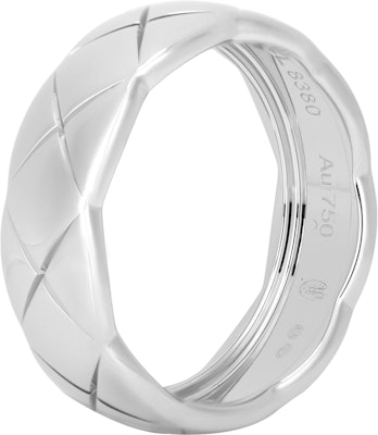 CHANEL CoCo Crush Cincin Unisex Lebar Minimalis Emas Putih 18K Perak J10570 Buy CHANEL CoCo Crush Cincin Unisex Lebar Minimalis Emas Putih 18K Perak J10570