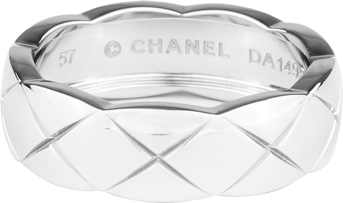 CHANEL CoCo Crush Cincin Unisex Lebar Minimalis Emas Putih 18K Perak J10570 Shop CHANEL CoCo Crush Cincin Unisex Lebar Minimalis Emas Putih 18K Perak J10570