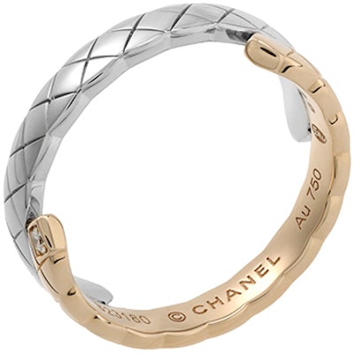 CHANEL Coco Crush Cincin Emas 18K Berlian Quilted Beige Unisex TOI ET MOI. J11971 Purchase CHANEL Coco Crush Cincin Emas 18K Berlian Quilted Beige Unisex TOI ET MOI. J11971