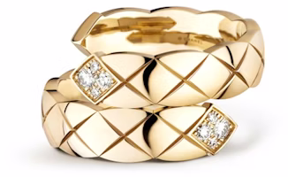 CHANEL CoCo Crush Wide 18K Gold Ring Unisex Couple Design Beige Gold. J11970 CHANEL CoCo Crush Wide 18K Gold Ring Unisex Couple Design Beige Gold. J11970