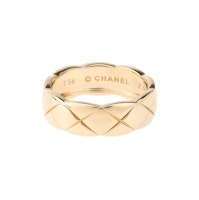CHANEL CoCo Crush Wide Band Ring Yellow 18k Gold Gold J10571 CHANEL CoCo Crush Wide Band Ring Yellow 18k Gold Gold J10571