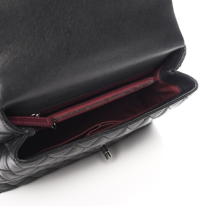 Lookbook シャネル ココ・ハンドル フラップ キルティング グレインド スモール