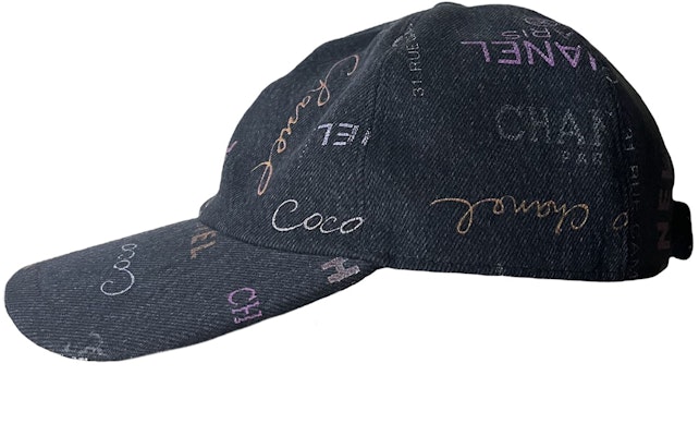 CHANEL Cotton Letter Design Baseball Cap Unisex AA8085-B07868-94305 Lookbook CHANEL Cotton Letter Design Baseball Cap Unisex AA8085-B07868-94305