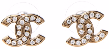 Chanel Crystal CC 2021 Earrings Gold Chanel Crystal CC 2021 Earrings Gold