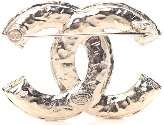 香奈兒水晶双C胸針淺金色 Order 香奈兒水晶双C胸針淺金色