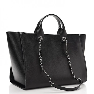 Tote Chanel Deauville Studded Medium Hitam Order Tote Chanel Deauville Studded Medium Hitam