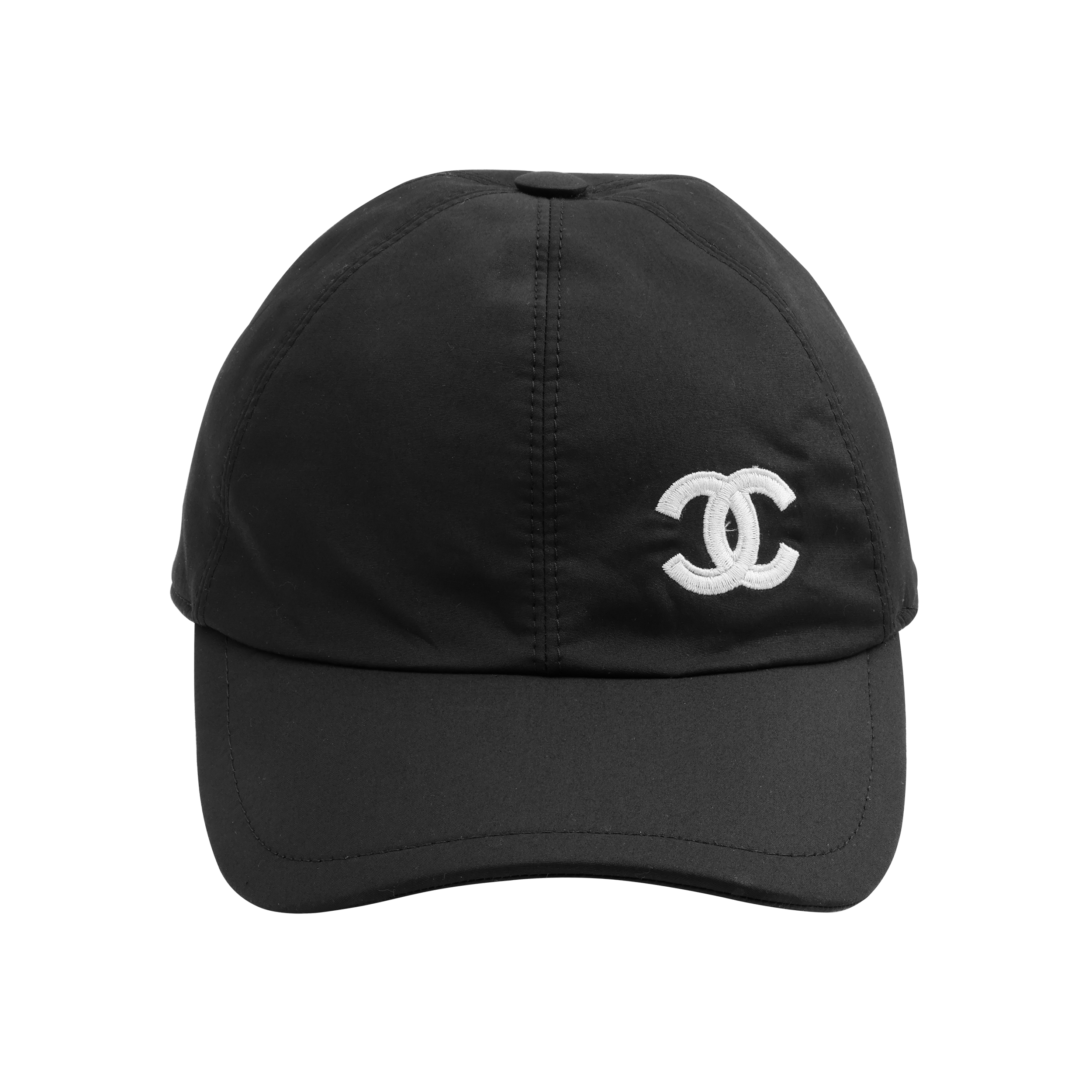 Order CHANEL Double C Embroidered Logo Black Cotton Baseball Cap Unisex Couple Style AA7477-B05192-94305