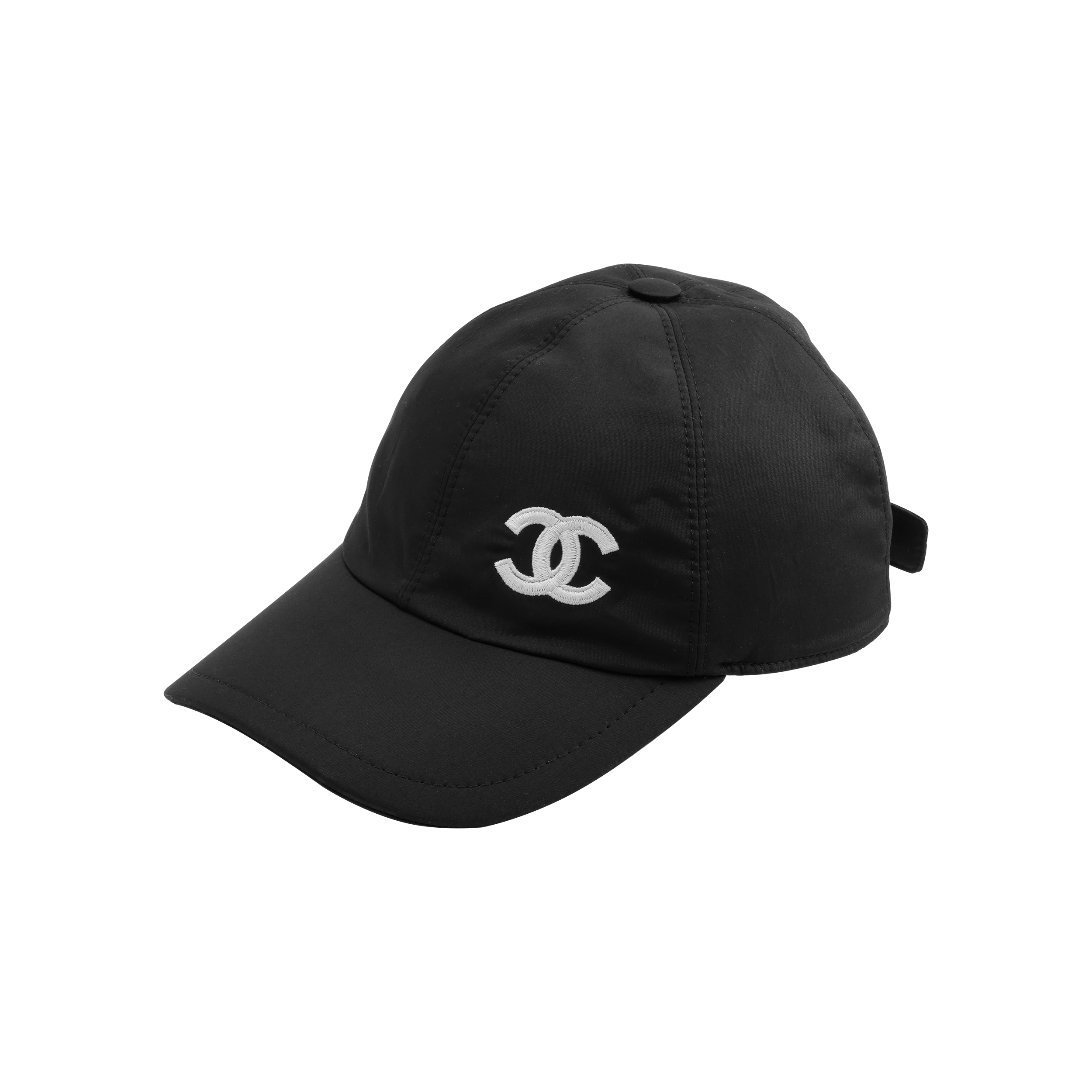 Lookbook CHANEL Double C Embroidered Logo Black Cotton Baseball Cap Unisex Couple Style AA7477-B05192-94305