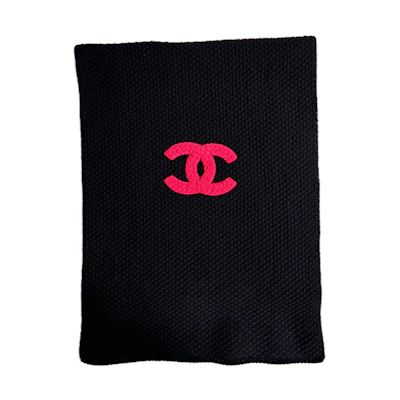 CHANEL Double C Knit Scarf Black - Unisex Couples' Edition. AA9256-B13357-94305