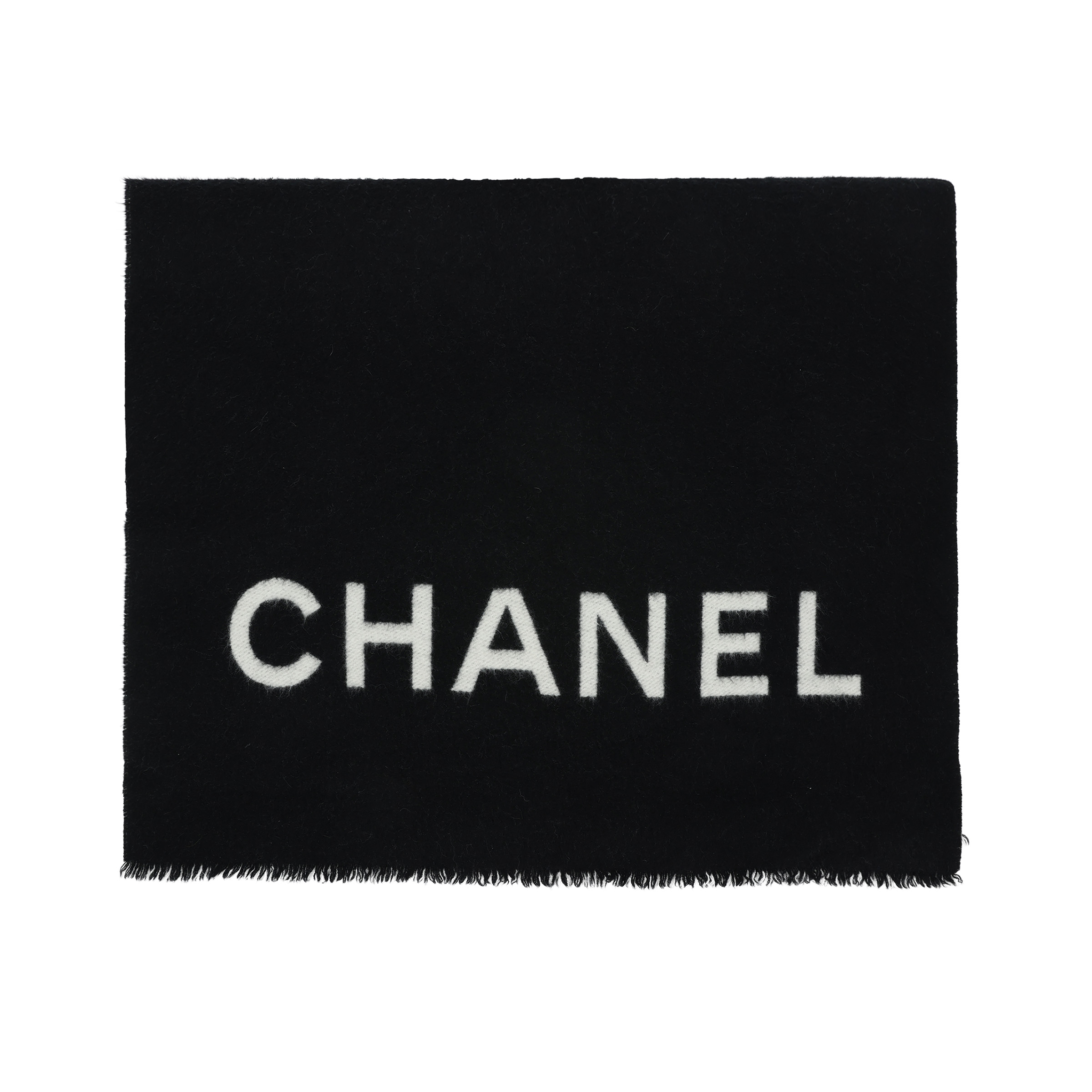 CHANEL Double C Logo Cashmere Scarf Unisex Shawl Couple Design. AA7825B06487
