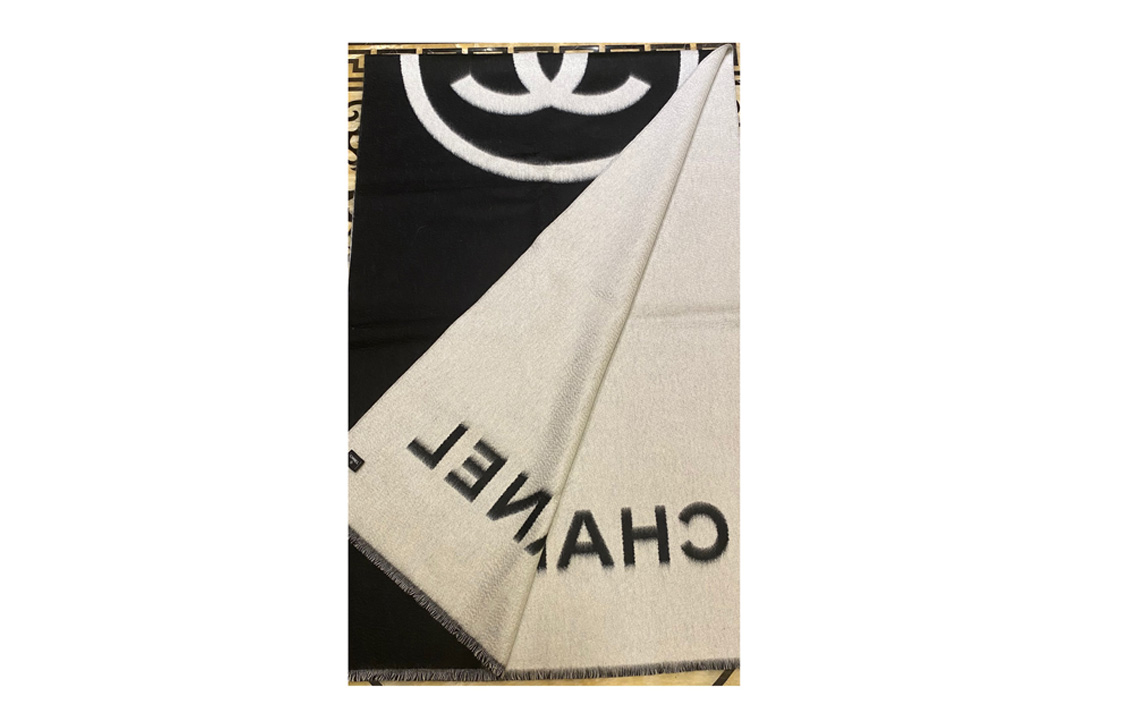 Order シャネル ダブルCロゴ カシミアスカーフ ユニセックス カップルデザイン ショール AA7825B06487