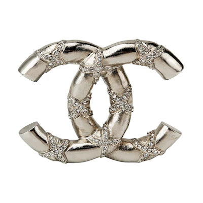 CHANEL Double C Logo Casual Fashion Brooch - Unisex Couple Style. AB6875B06561NF089