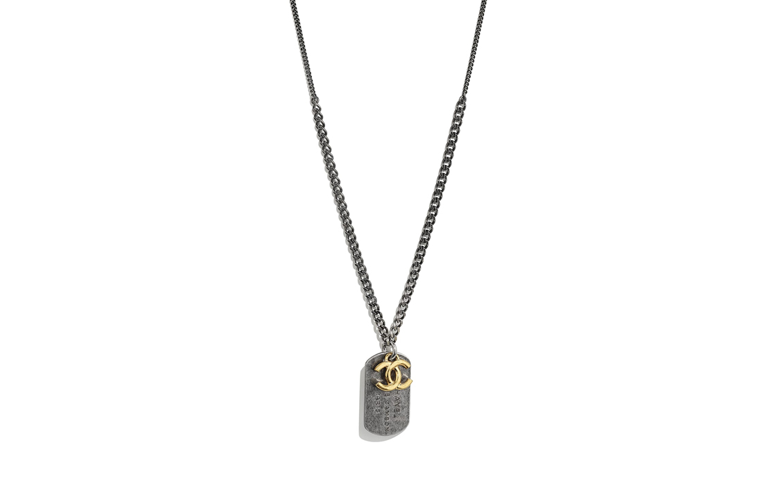 CHANEL Double C Logo Metallic Necklace Unisex. AB5940-B05073-NB448 圖 2
