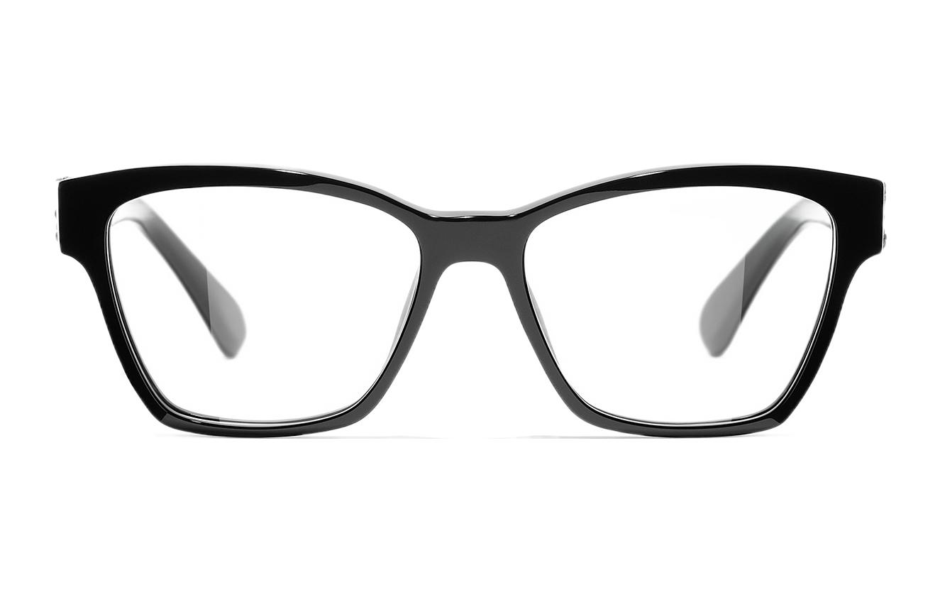 CHANEL Double C Logo Rectangular Optical Frame Unisex Eyewear. CH3420QBC888 圖 2