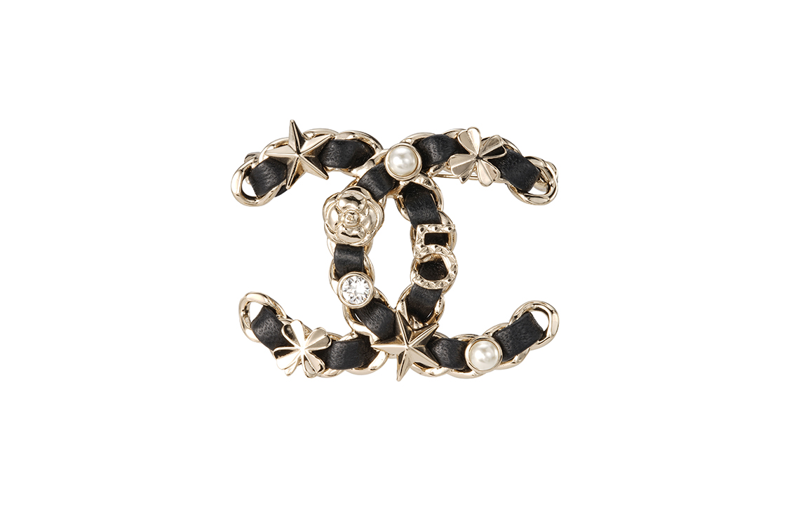 CHANEL Double C Metal Brooch Gold/Black (Couple Edition) AB4726-B04012-N8553 圖 3