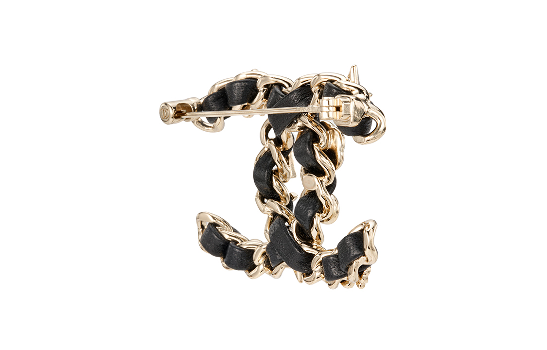 CHANEL Double C Metal Brooch Gold/Black (Couple Edition) AB4726-B04012-N8553 圖 4